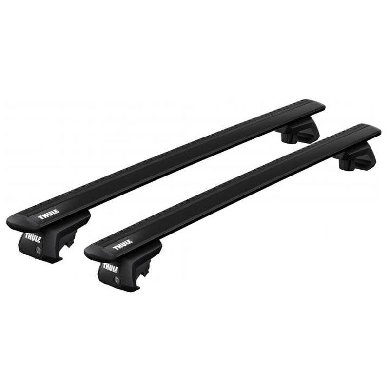 Krovni nosač THULE Evo Raised rail 7104 + Evo Wing Bar - crna